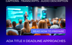 AI-Media,  WCAG 2.1 AA ؼ   ϴ ADA ŸƲ II ö̾ ̴ϼƼ 